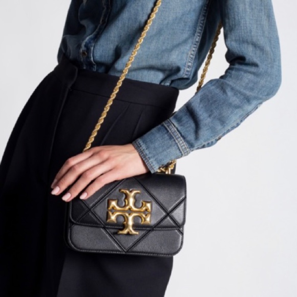 NWT!!🍁TORY BURCH Eleanor Diamond Quilt Convertible Shoulder Bag🍁